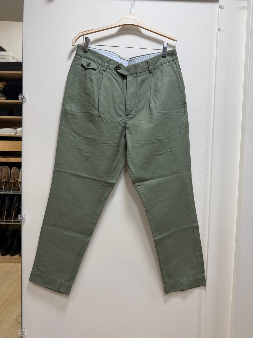Brooks Brothers Olive Green Men's Chinos Trousers